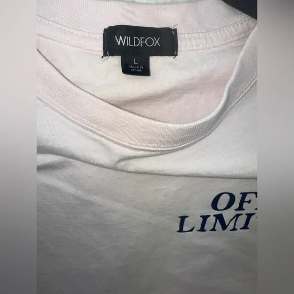 Wildfox Pink 'Off Limits' Short Sleeve Tee - Picture 4 of 4